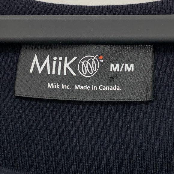 Miik Swing Dress Womens Medium Black Long Sleeve Bamboo Fall Winter Classic - Picture 5 of 7